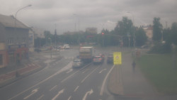Křižovatka ulic Komenského a Velké Novosady