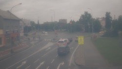 Křižovatka ulic Komenského a Velké Novosady