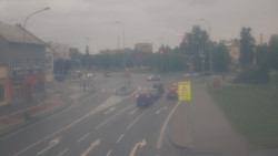 Křižovatka ulic Komenského a Velké Novosady
