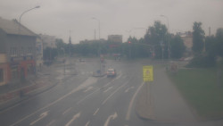 Křižovatka ulic Komenského a Velké Novosady
