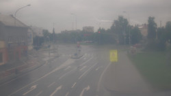 Křižovatka ulic Komenského a Velké Novosady