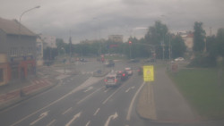 Křižovatka ulic Komenského a Velké Novosady