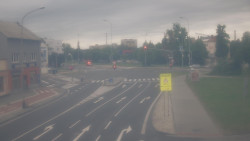 Křižovatka ulic Komenského a Velké Novosady