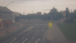 Křižovatka ulic Komenského a Velké Novosady