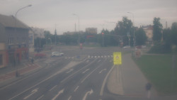 Křižovatka ulic Komenského a Velké Novosady