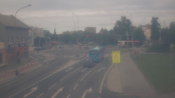 Křižovatka ulic Komenského a Velké Novosady