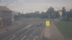 Křižovatka ulic Komenského a Velké Novosady