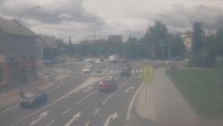 Křižovatka ulic Komenského a Velké Novosady