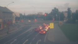 Křižovatka ulic Komenského a Velké Novosady