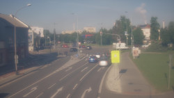 Křižovatka ulic Komenského a Velké Novosady