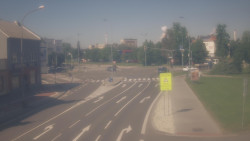 Křižovatka ulic Komenského a Velké Novosady