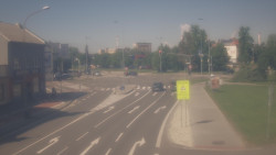 Křižovatka ulic Komenského a Velké Novosady