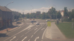 Křižovatka ulic Komenského a Velké Novosady