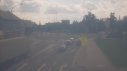 Křižovatka ulic Komenského a Velké Novosady