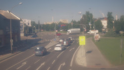 Křižovatka ulic Komenského a Velké Novosady