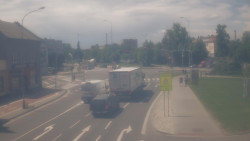 Křižovatka ulic Komenského a Velké Novosady
