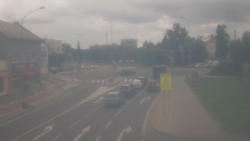 Křižovatka ulic Komenského a Velké Novosady