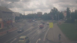 Křižovatka ulic Komenského a Velké Novosady