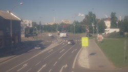 Křižovatka ulic Komenského a Velké Novosady