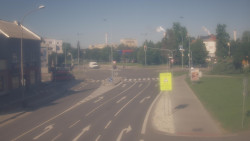 Křižovatka ulic Komenského a Velké Novosady