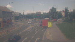 Křižovatka ulic Komenského a Velké Novosady