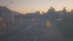 Křižovatka ulic Komenského a Velké Novosady