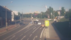 Křižovatka ulic Komenského a Velké Novosady