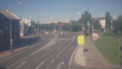 Křižovatka ulic Komenského a Velké Novosady