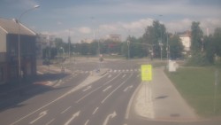 Křižovatka ulic Komenského a Velké Novosady