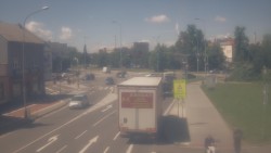 Křižovatka ulic Komenského a Velké Novosady