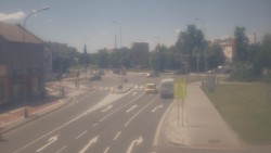 Křižovatka ulic Komenského a Velké Novosady
