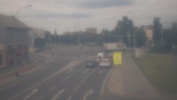Křižovatka ulic Komenského a Velké Novosady