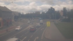 Křižovatka ulic Komenského a Velké Novosady
