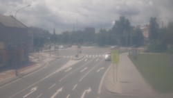 Křižovatka ulic Komenského a Velké Novosady