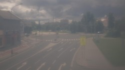 Křižovatka ulic Komenského a Velké Novosady