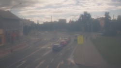 Křižovatka ulic Komenského a Velké Novosady