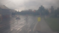 Křižovatka ulic Komenského a Velké Novosady