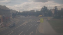 Křižovatka ulic Komenského a Velké Novosady