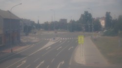 Křižovatka ulic Komenského a Velké Novosady