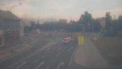 Křižovatka ulic Komenského a Velké Novosady