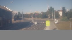 Křižovatka ulic Komenského a Velké Novosady
