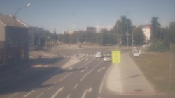 Křižovatka ulic Komenského a Velké Novosady