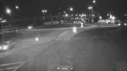 Křižovatka ulic Velká Dlážka a Polní