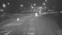 Křižovatka ulic Velká Dlážka a Polní