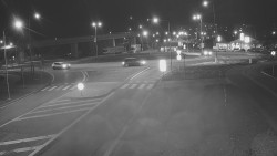 Křižovatka ulic Velká Dlážka a Polní