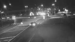 Křižovatka ulic Velká Dlážka a Polní