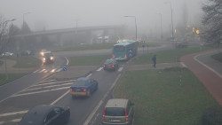 Křižovatka ulic Velká Dlážka a Polní