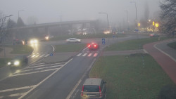 Křižovatka ulic Velká Dlážka a Polní