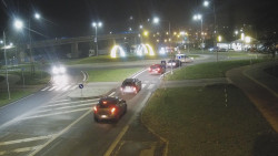 Křižovatka ulic Velká Dlážka a Polní