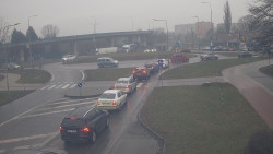 Křižovatka ulic Velká Dlážka a Polní